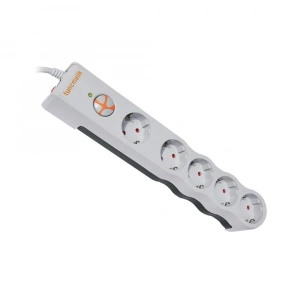 TUNÇMATİK 1.5metre POWERSURGE TSK6134 PLUG-1050 5li Beyaz Priz