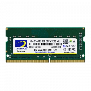 TWINMOS 8GB DDR4 3200MHZ NOTEBOOK RAM VALUE MDD48GB3200N