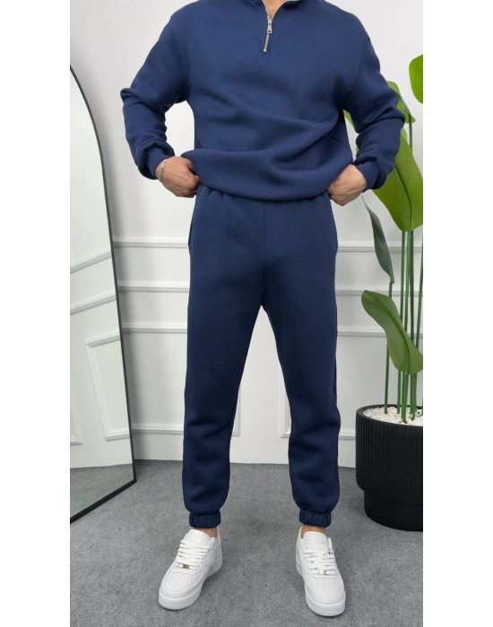 Erkek İndigo Jogger Eşofman Altı