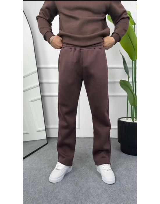 Erkek Kahverengi Baggy Eşofman Altı