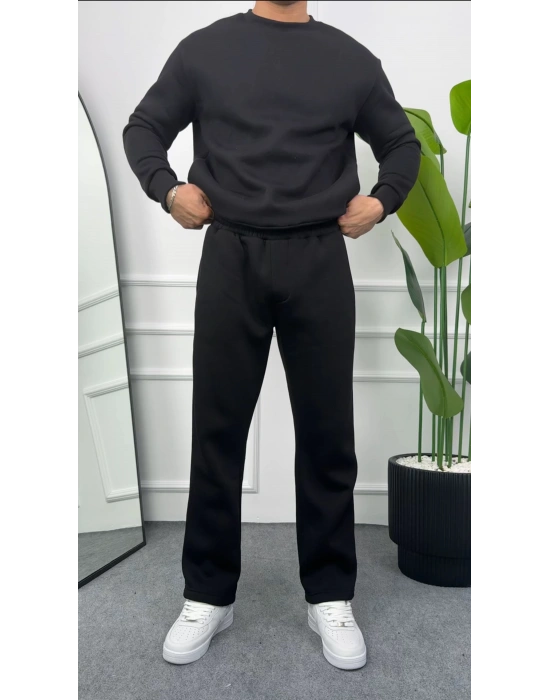 Erkek Siyah Baggy Eşofman Altı