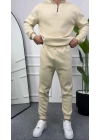 Erkek Bej Jogger Eşofman Altı