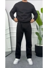 Erkek Siyah Baggy Eşofman Altı
