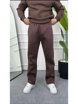 Erkek Kahverengi Baggy Eşofman Altı