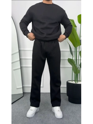 Erkek Siyah Baggy Eşofman Altı