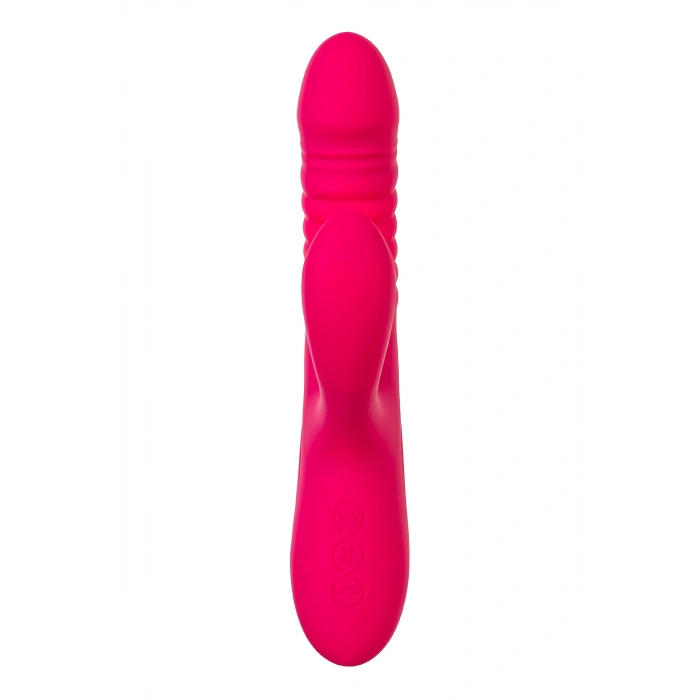 VipMarketim Klitoral uyarıcılı vibratör JOS Seri, silikon, pembe, 22 cm