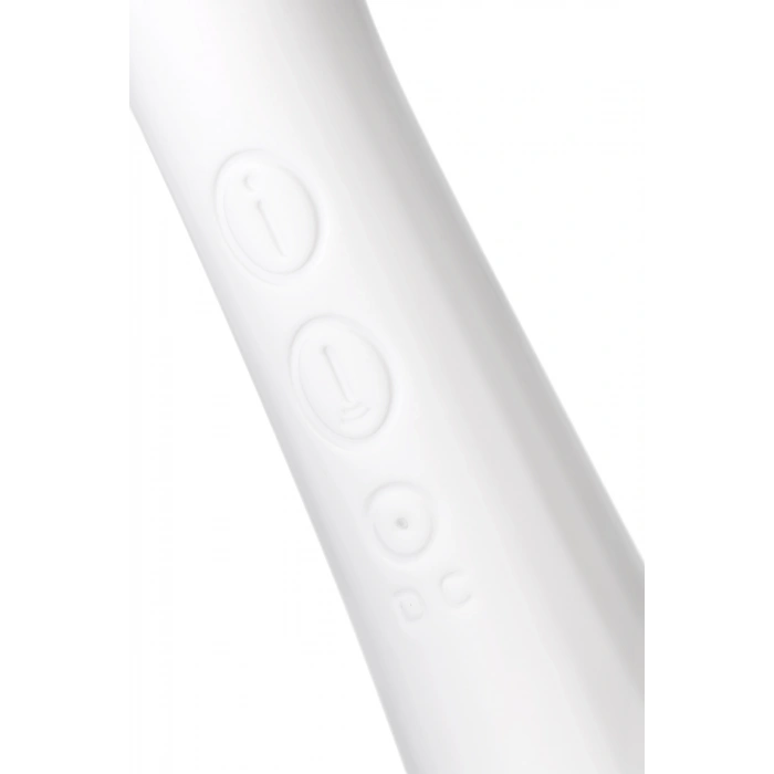 VipMarketim Flovetta Vakum stimülasyonlu vibratör Jasmine, silikon, beyaz, 23 cm