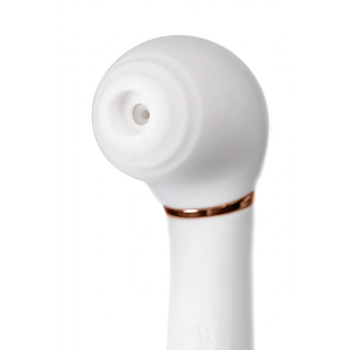 VipMarketim Flovetta Vakum stimülasyonlu vibratör Jasmine, silikon, beyaz, 23 cm