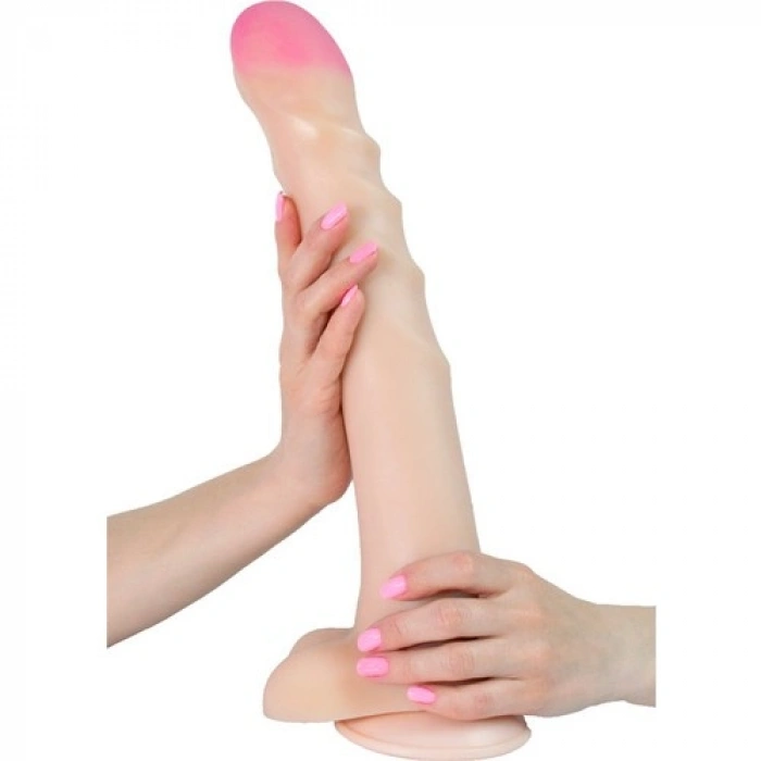 Vipmarketim Lovetoy Supergıant Realistik Dev Dildo, Vantuzlu, Çap 57 Mm, Toplam Uzunluk 380 mm