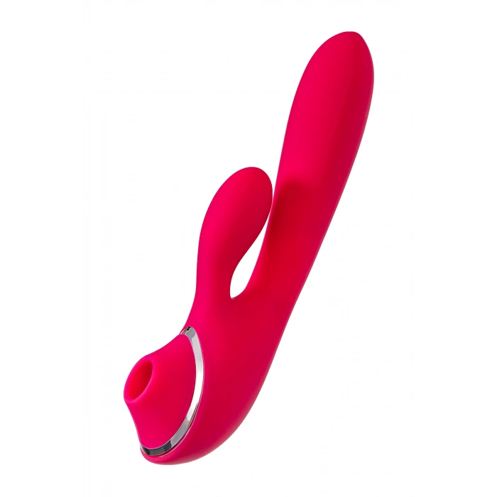 VipMarketim Klitoral uyarıcılı vibratör JOS Doobl, silikon, pembe, 20 cm