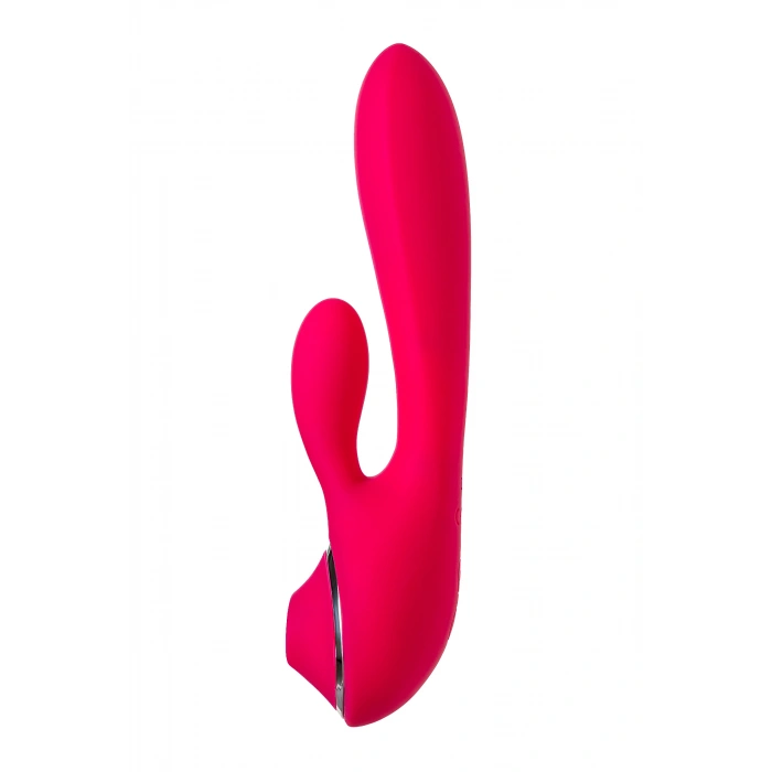 VipMarketim Klitoral uyarıcılı vibratör JOS Doobl, silikon, pembe, 20 cm