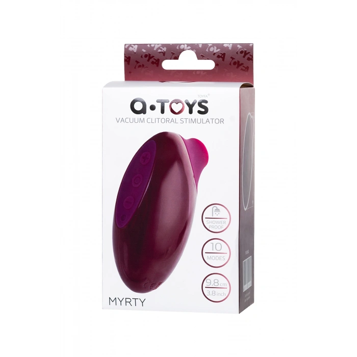 VipMarketim A-Toys Myrty Vakum Mastürbatör, Bordo, 9,8 cm