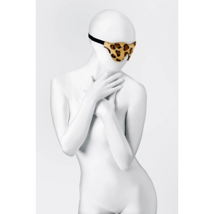 VipMarketim Anonymo BDSM Maske #0202, PU deri, baskılı, 26 cm