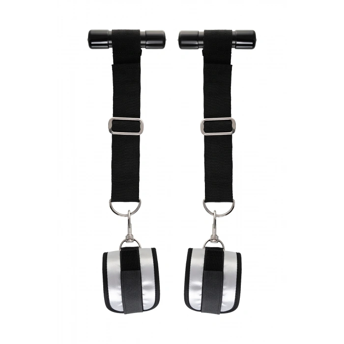 VipMarketim Anonymo BDSM Kapı esaret kelepçe, Polyester, Gümüş, 23 cm