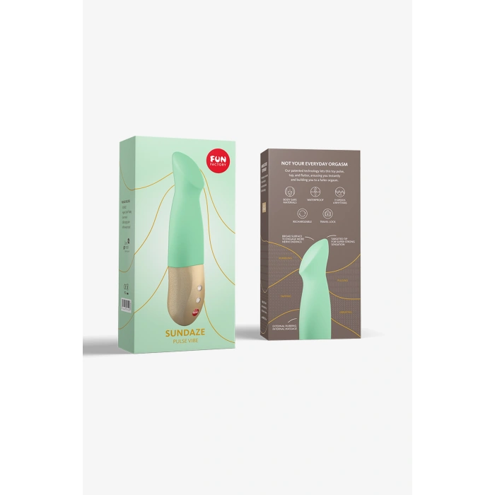 VipMarketim Fun Factory SUNDAZE Vibratör , silikon, cam göbeği, 17,5 cm