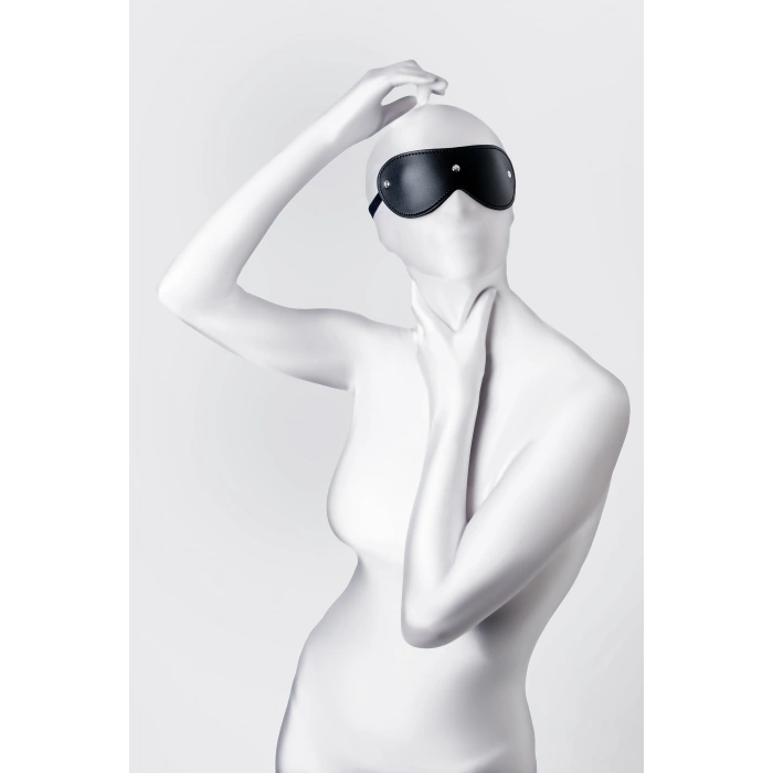 VipMarketim Anonymo BDSM Maske , PU deri, Siyah, 24 cm