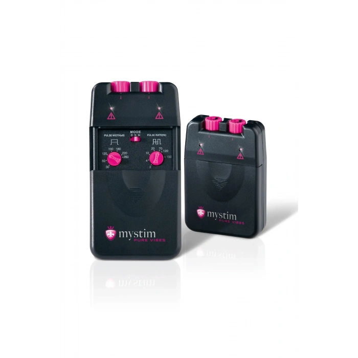 VipMarketim Mystim Cluster Buster Darbe Kaynağı, uzaktan kumanda, digital, 12 program, siyah