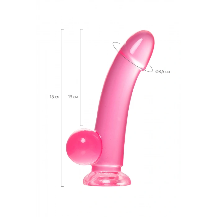 VipMarketim A-Toys Gerçekçi yapay penis Fush, TPE, pembe, 18 cm