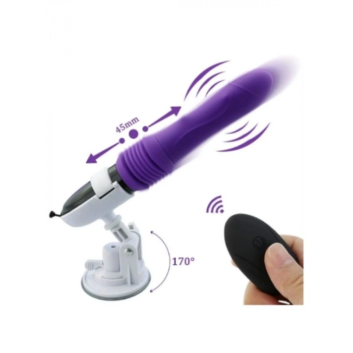 VipMarketim Telescopic Uzaktan Kumandalı Seks Makinesi Vibratörü
