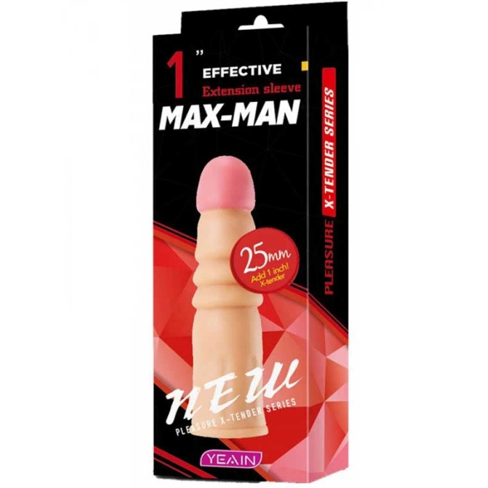 VipMarketim Max Man 25mm Dolgulu Penis Kılıfı YN0054