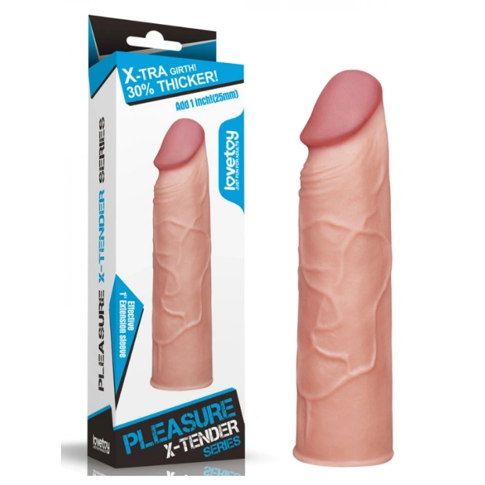 VipMarketim Add 1" Pleasure X Tender Penis Sleeve