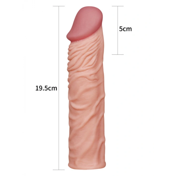 VipMarketim Add 2" Pleasure X Tender Penis Sleeve Flesh