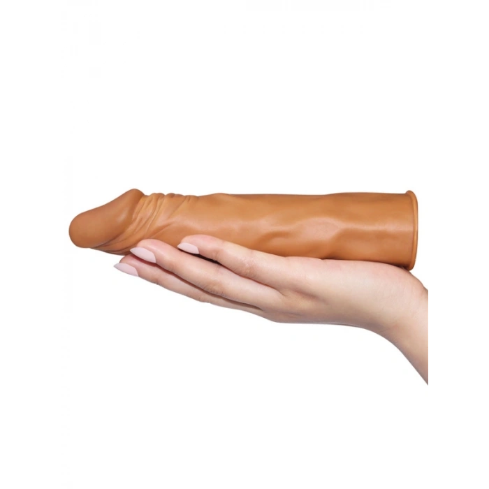 VipMarketim Add 2" Pleasure X Tender Penis Sleeve Brown