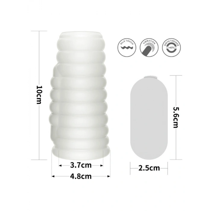 VipMarketim Vibrating Wave Knights Ring (Beyaz)