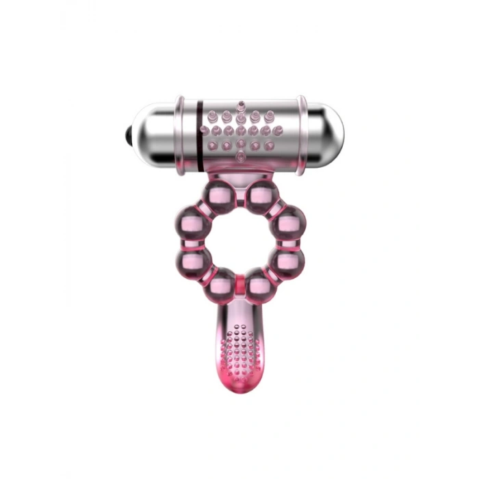 VipMarketim Plasure Tongue Titreşimli Klitoris Uyarıcılı Şeffaf Penis Kılıfı