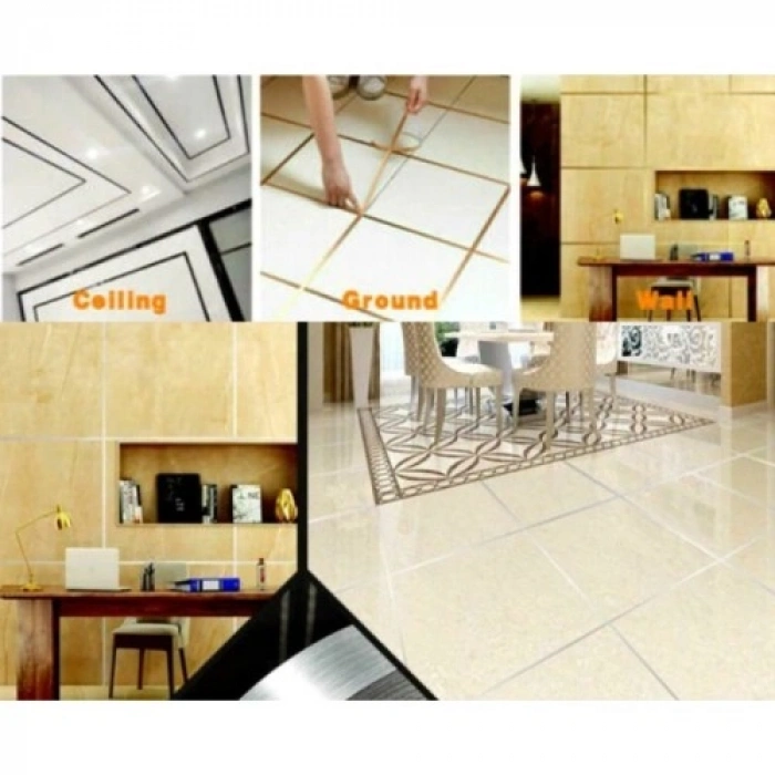 VipMarketim 0.5 cm x 50 Metre Gri Fayans Arası Şerit Bant