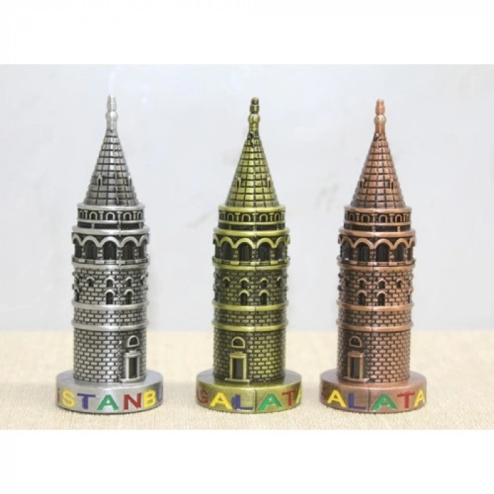 VipMarketim 10 cm Metal Galata Kulesi