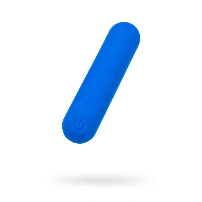 VipMarketim 10 Hızlı Usb Şarjlı 8cm Mavi Silikon Mini Mermi Vibratör
