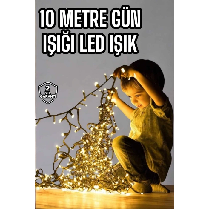 VipMarketim 10 Metre Led Işık Saçaklı Dekoratif Şerit Led