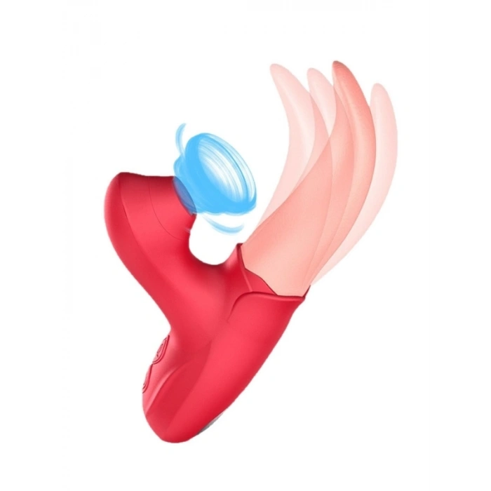 VipMarketim 10 Modlu Dil Yalama ve Emiş Vibratörü – G Noktası, Klitoris ve Meme Ucu Uyarıcı