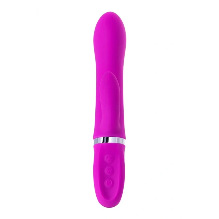 VipMarketim 10 Modlu Klitoris Uyarıcılı 20cm Silikon Mor Vibratör