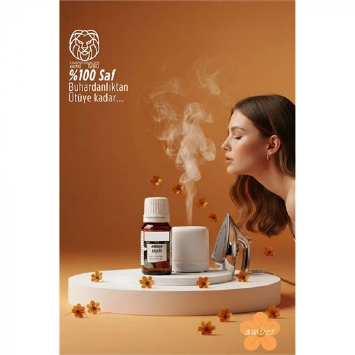 VipMarketim %100 Saf Amber Çiçeği Esansı - Ütü Buhardanlık ve Koku Makineleri İçin 10 ml