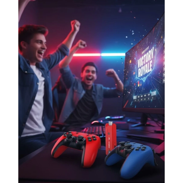 VipMarketim 10K HD Android Oyun Konsolu 64GB Çift Kumandalı TV Stick