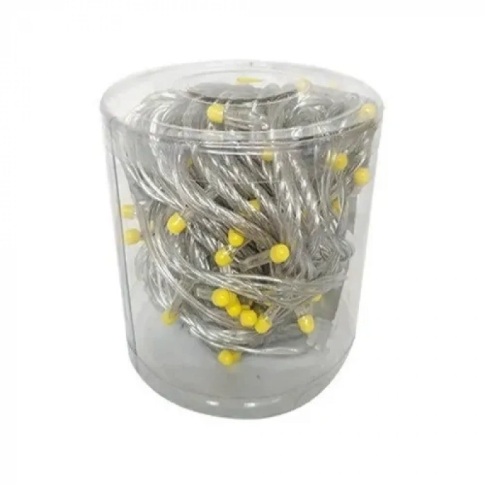 VipMarketim 10m 100 LED Damla Uçlu Gün Işığı Şeffaf Kablo