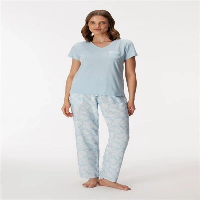 Vipmarketim Kadın T-shirt Ve Pantolon Takım (kod:11351)