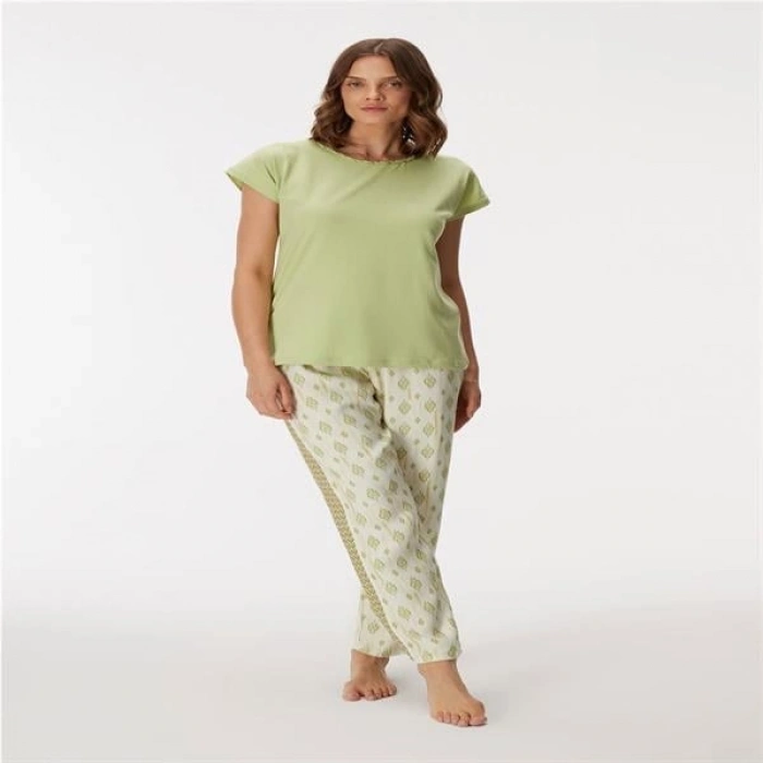 Vipmarketim Kadın T-shirt Ve Pantolon Takım (kod:11374)