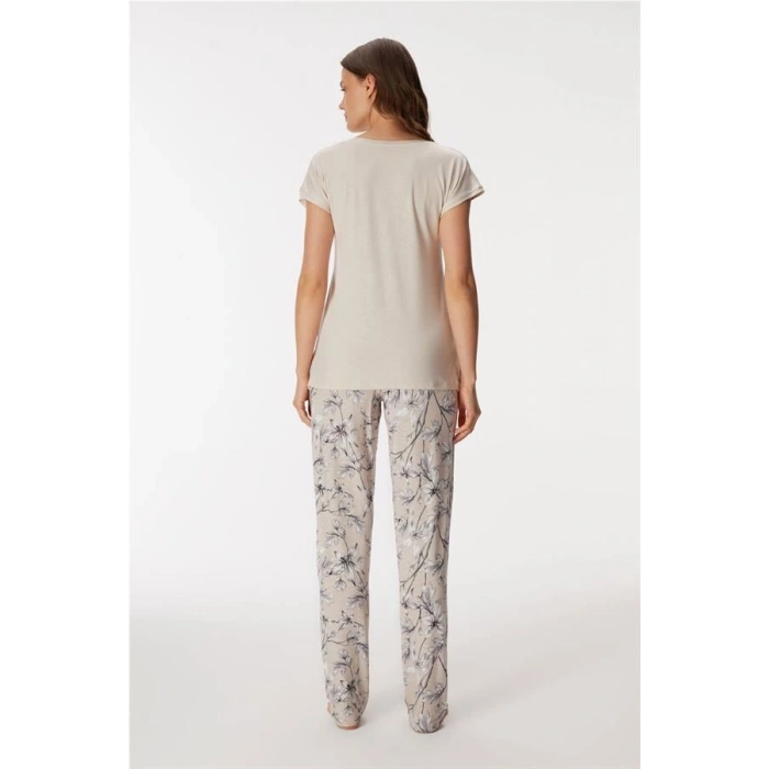 VipMarketim 11383 Kadın T-shirt Ve Pantolon Takım