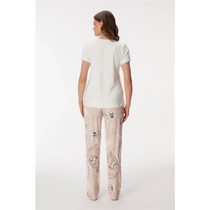 VipMarketim 11396 Kadın T-shirt Ve Pantolon Takım