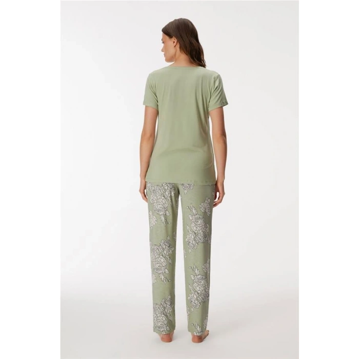 VipMarketim 11401 Kadın T-shirt Ve Pantolon Takım