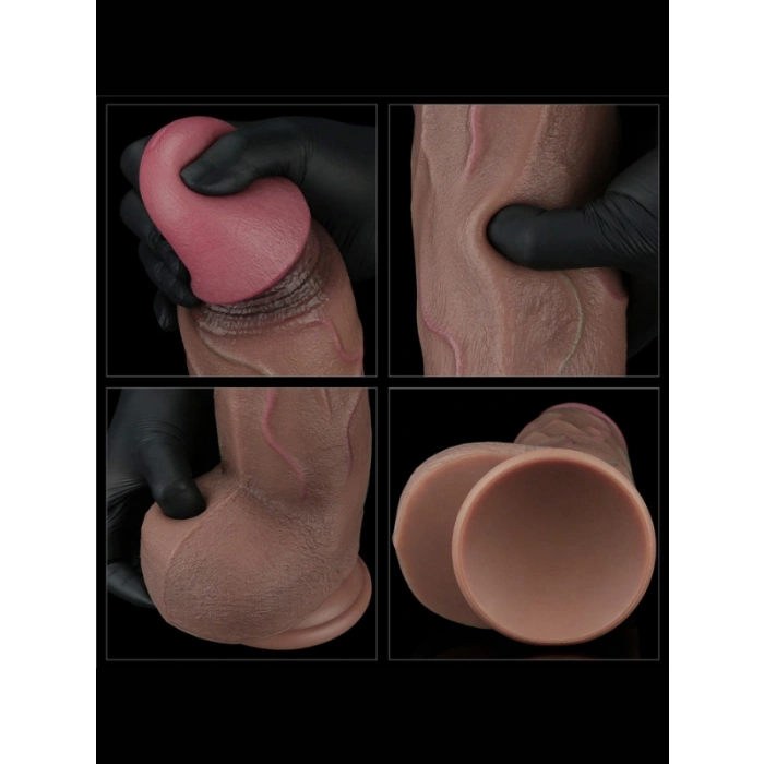 VipMarketim 12 İnç Dual Layered Silicone Cock XXL