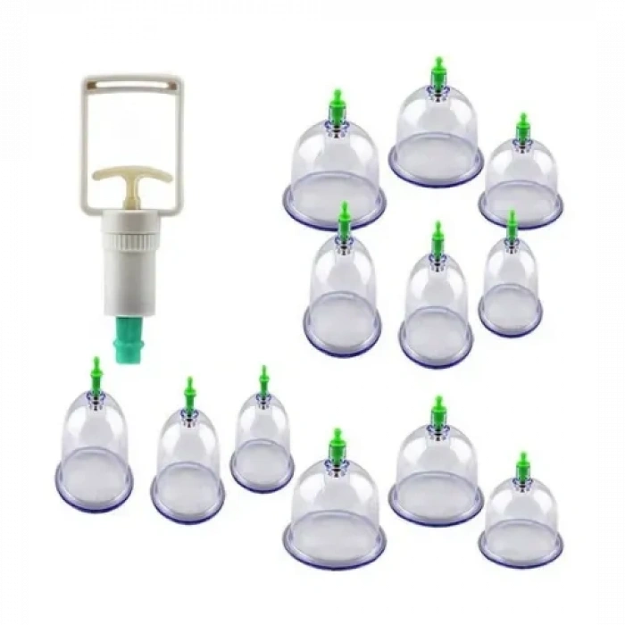 VipMarketim 12Li Hacamat Masaj Kupa Set