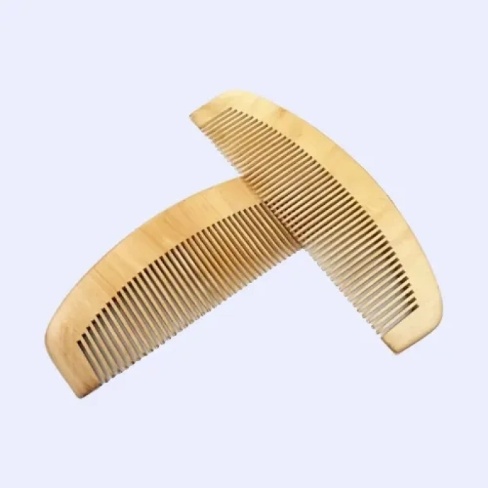 VipMarketim 12li Oval Dar Dişli Ahşap Tarak Seti