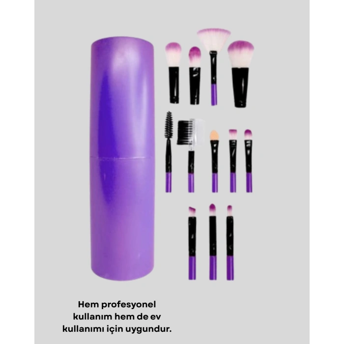 VipMarketim 12 Parça Makyaj Fırça Seti – Profesyonel ve Günlük Kullanıma Uygun