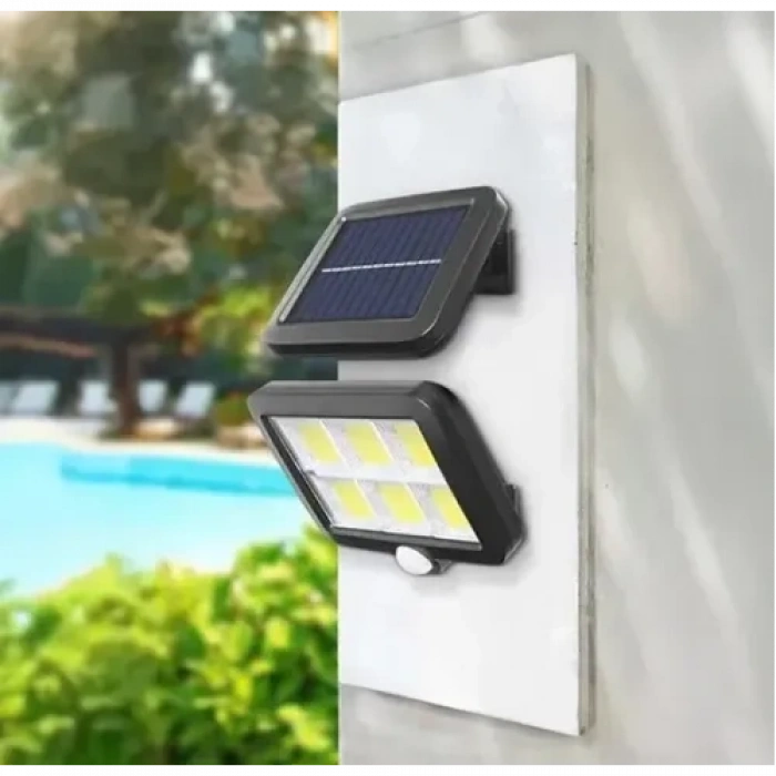 VipMarketim 120 COB LED Solar Panelli 3 Modlu Duvar Lambası