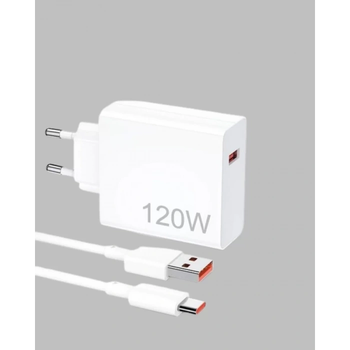 VipMarketim 120 Watt Type C Şarj Başlığı Poco X3 X4 X5 Pro Uyumlu
