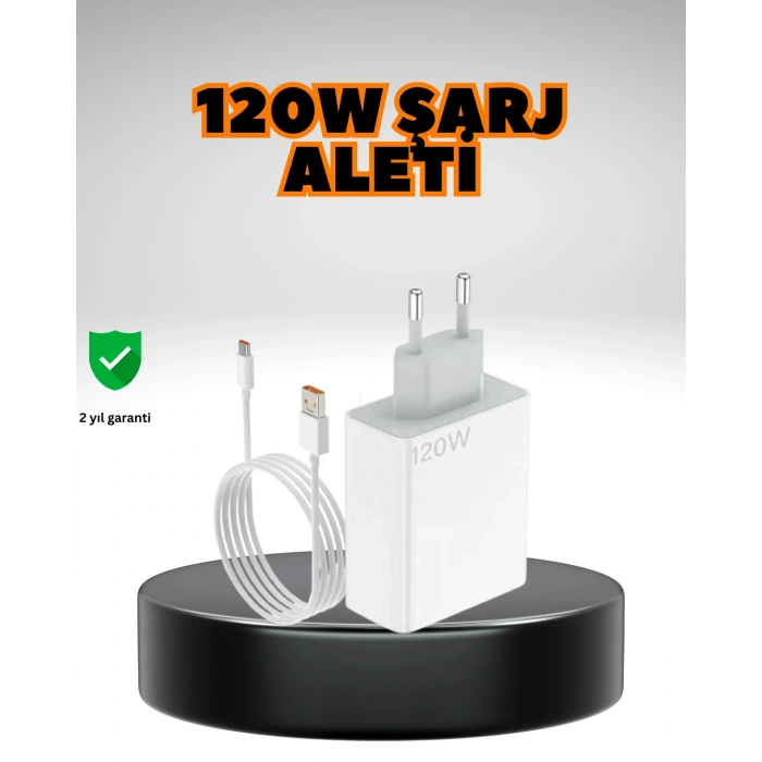 VipMarketim 120 Watt Ultra Hızlı Şarj Seti Realme 7 8 9 Pro Uyumlu